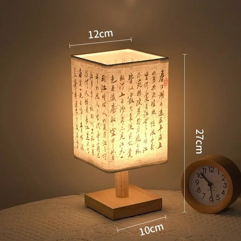 Lampada da Tavolo LED Stile Cinese – Dimmer USB