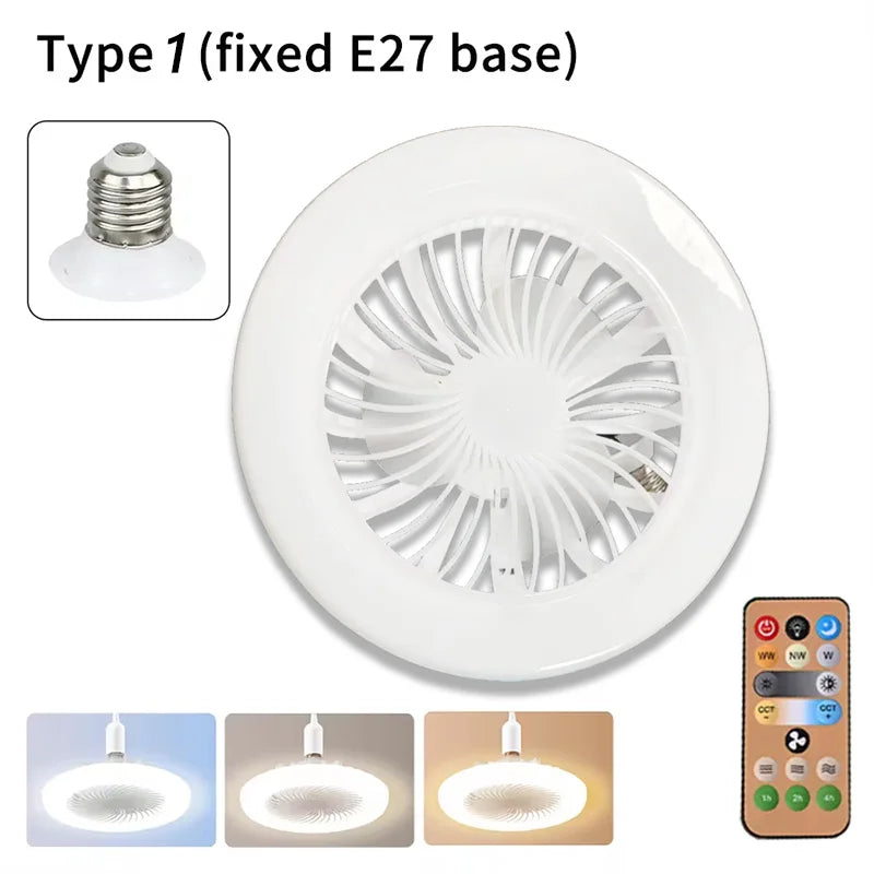 Ventilatore Soffitto LED 2in1 Dimmerabile