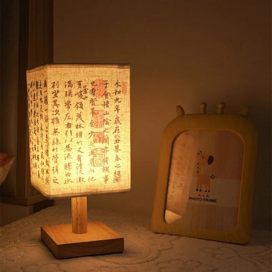 Lampada da Tavolo LED Stile Cinese – Dimmer USB
