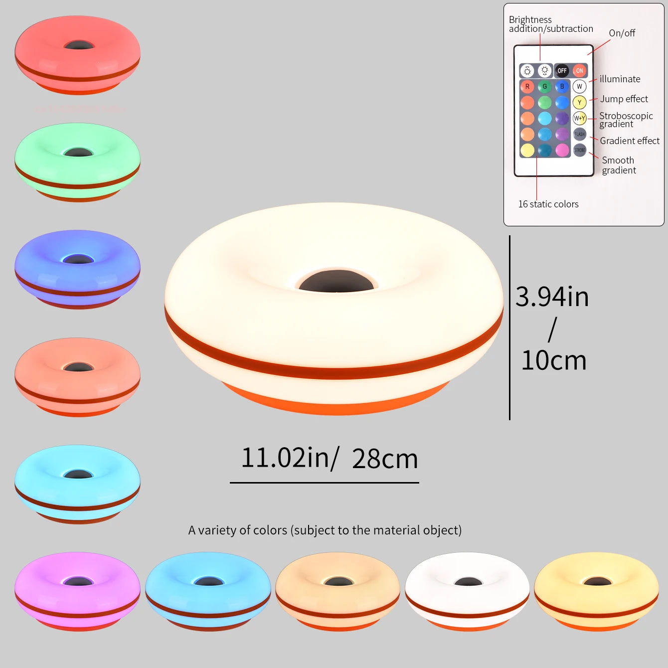 Lampada LED Donut – USB 16 RGB