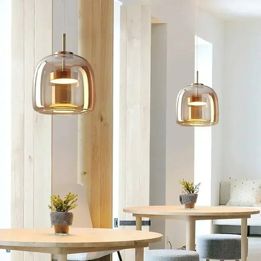 Lampada a Sospensione Nordica in Vetro