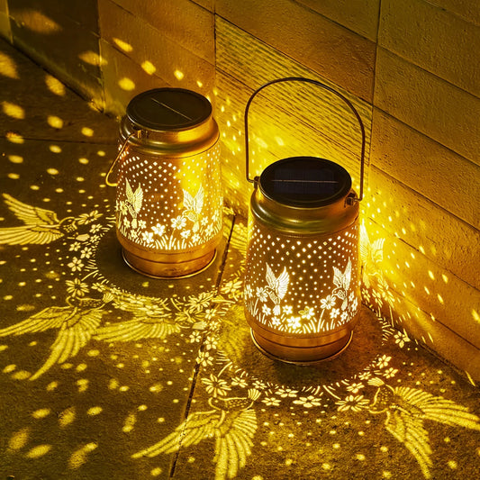 Lanterna Solare in Ferro – Lampada da Giardino Impermeabile