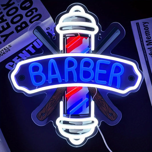 Insegna Neon LED Barber Shop