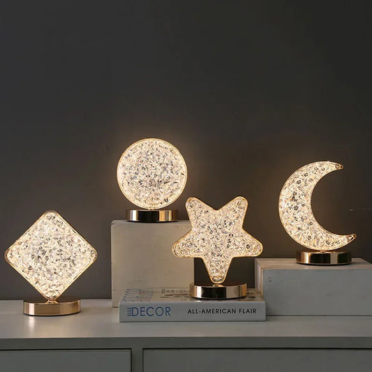 Lampada da Comodino Cristallo LED Dimmerabile Touch