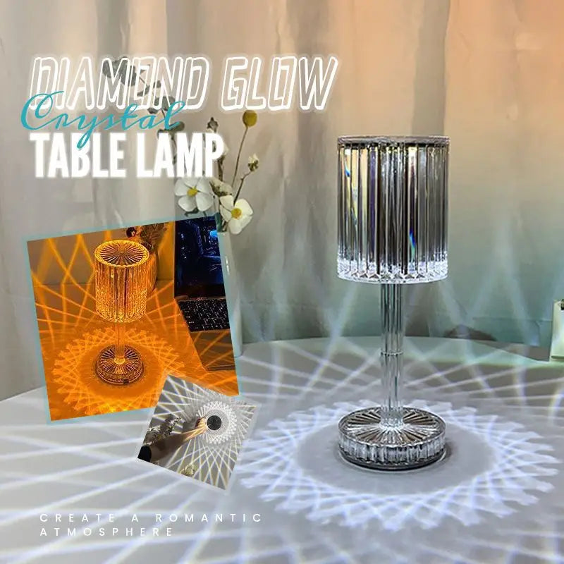 Lampada da Comodino Cristallo LED RGB – Touch & Telecomando